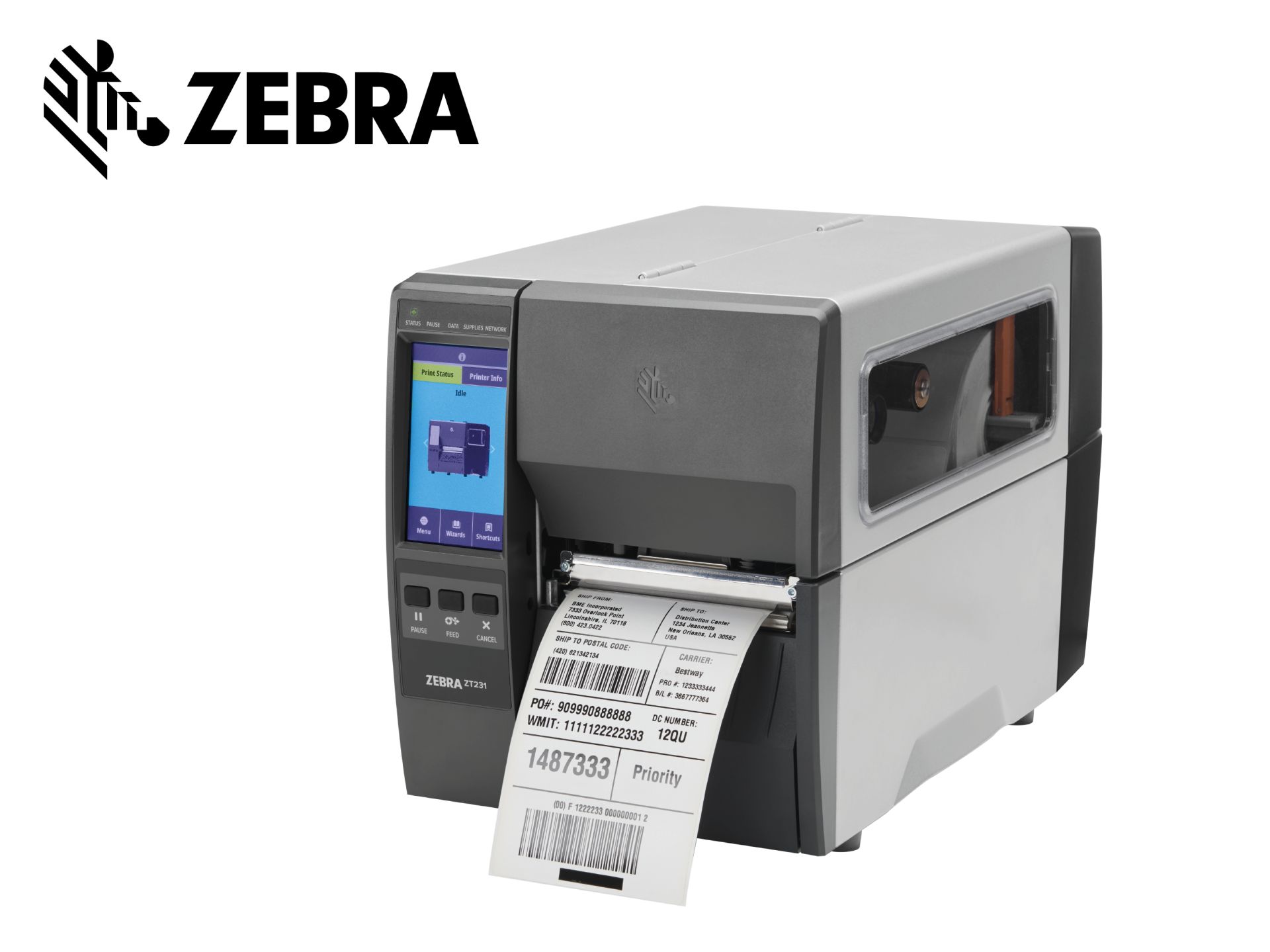 Imprimante d'étiquettes de bureau - Zebra ZT231 - haute résolution et écran tactile couleur_0