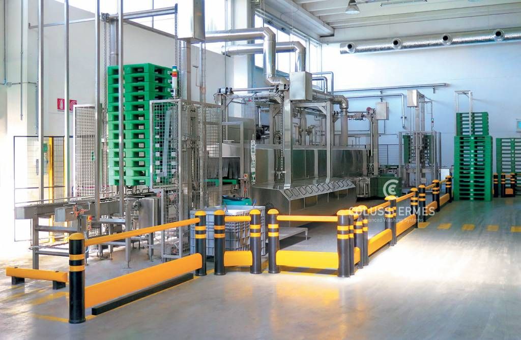 Laveuses industrielles alimentaires - Lavage de palettes Colussi Ermes - Capacité jusqu'à 300 palettes/heure_0