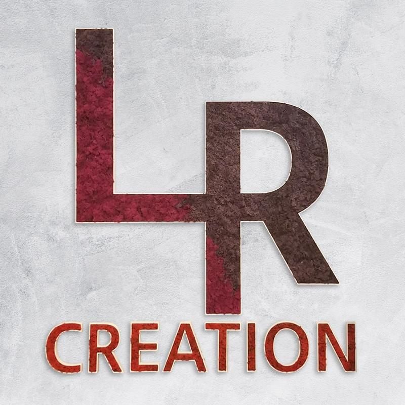 Logo ou Lettres Végétales - 10 mm, Rose, Lichen scandinave pour l'intérieur uniquement, Lettres_1