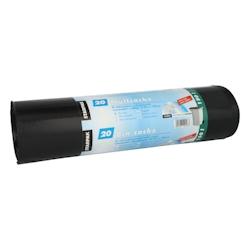 Papstar 20 sacs poubelle, LDPE 150 l 150 cm x 70 cm noir extra fort et extra résistant à la déchirure - 39232100_0