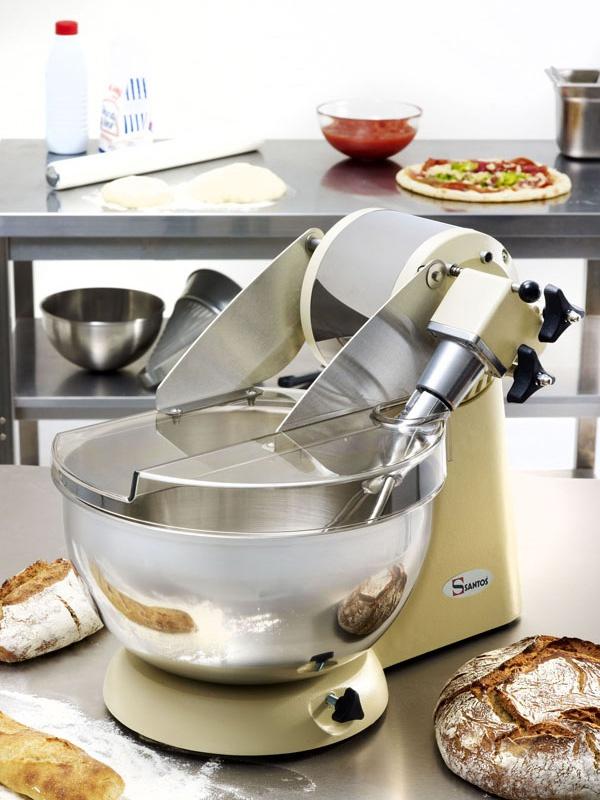 Pétrin mélangeur SANTOS professionnel - 10 litres - modèle 18-SD - monophasé - vitesse moteur 1500/1800 tr/min_0