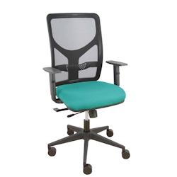 Piqueras y Crespo Silla Motilla traslack malla negra asiento bali turquesa brazo regulable - bleu multi-matériau 21TKM840B39B10CRN65_0