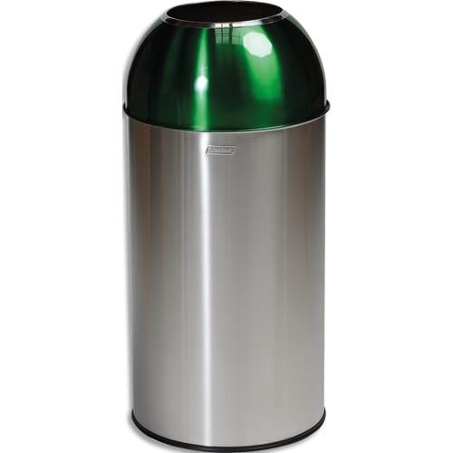 Probbax collecteur ''dôme'' 40l - inox satiné/vert_0