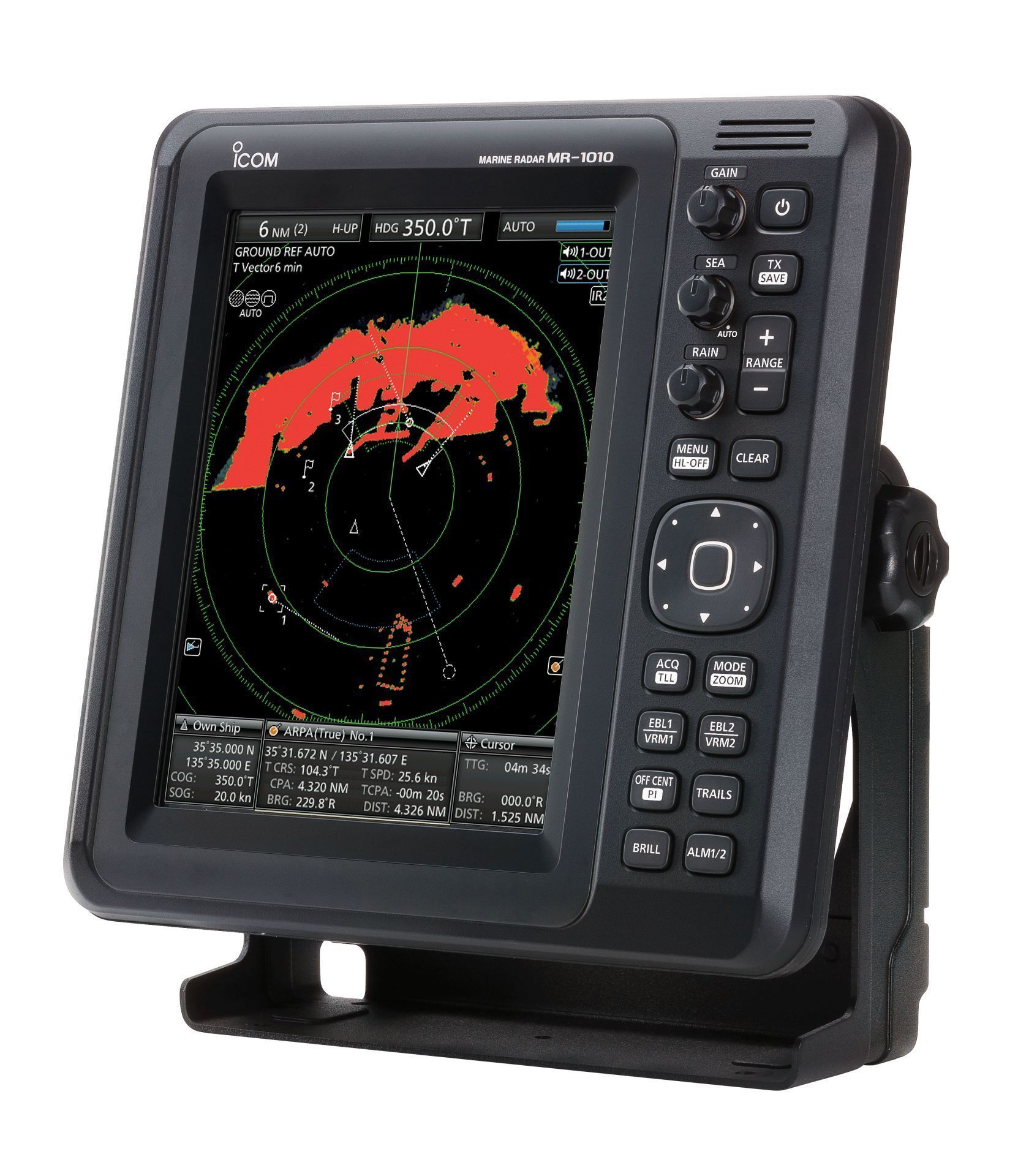Radar marine 4W écran couleur avec AIS, ARPA, ASN MR-1010RII_1