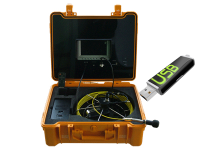 Caméra d'inspection R Cam - mallette étanche - câble 30m - écran TFT LCD 7