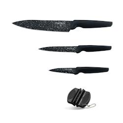 Set de couteaux 3 pièces avec revêtement en marbre Royalty Line RLMB3B - noir 4261262580501_0