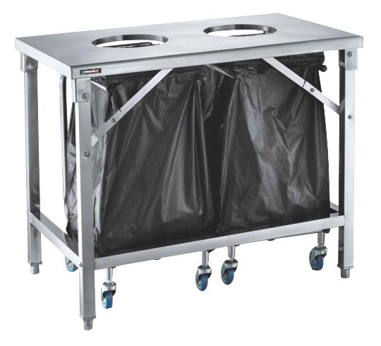 Table de tri 2 trous vide-dechets CASSELIN CTT2VD_0