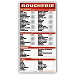 TARIF BOUCHERIE BOEUF/VEAU/AGNEAU/PORC