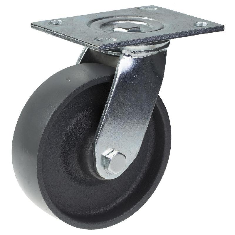 Roulette pivotante de 150 mm avec roue en fonte grise_0