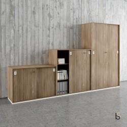 Armoire à portes coulissantes - Quadrifoglio - 3 hauteurs disponibles - 6 coloris au choix_0
