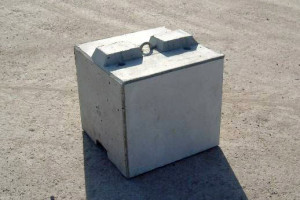 Bloc d'égalisation en béton empilable - 60 cm - 470 kg - MB SUPER 60 avec tenon et mortaise_0