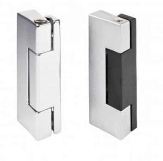 Charnière 402/402PV pour portillon de chambre froide - finition chromée ou émaillée, interchangeable gauche/droite_0