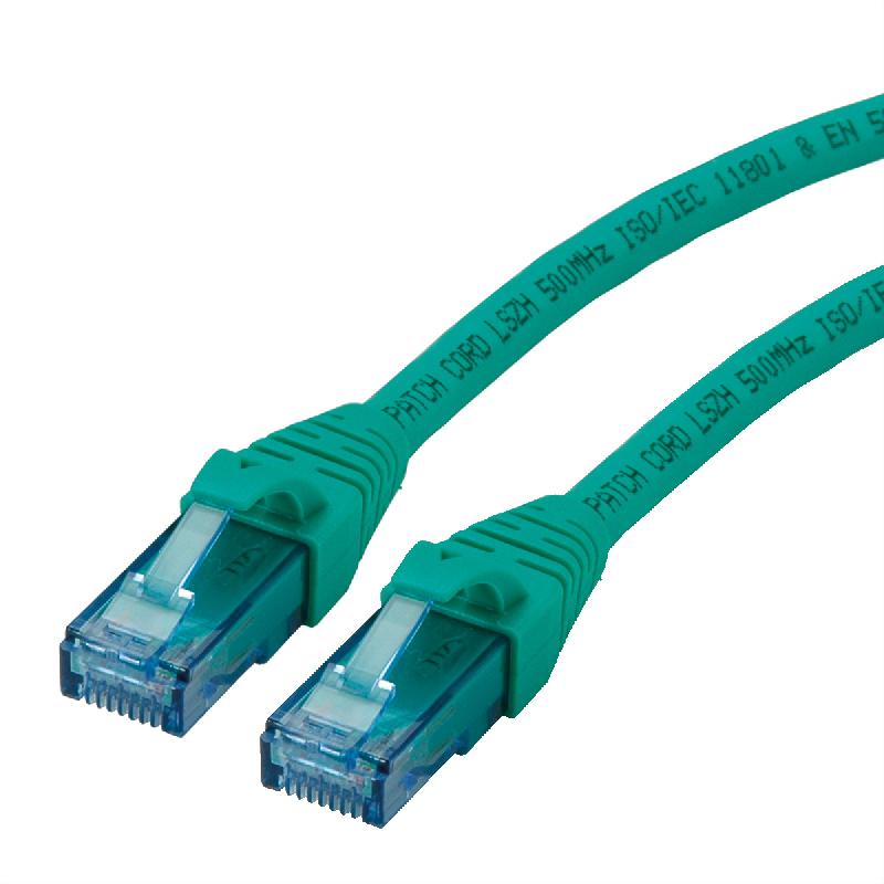 Cordon ROLINE UTP Cat.6A / 10 Gigabit, Component Level, LSOH, vert, 3 m_0