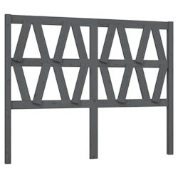 Décoshop26 - Tête de lit accessoire couchage chambre à coucher meuble 126 x 4 x 100 cm bois de pin gris TDL0203499 - gris 3000677988004_0