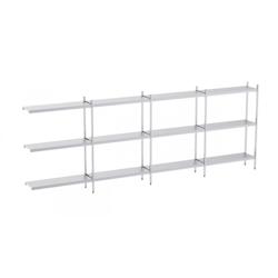 Distform Rayonnage en Acier Inoxydable d'Angle 5020 à 5920 mm 3 Niv P400 Acier inoxydable 5020x400x400x1800mm - 651637976444_0