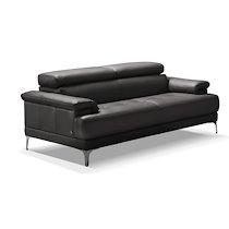 EGOITALIANO Canapé cuir Soul 3 places cuir noir_0