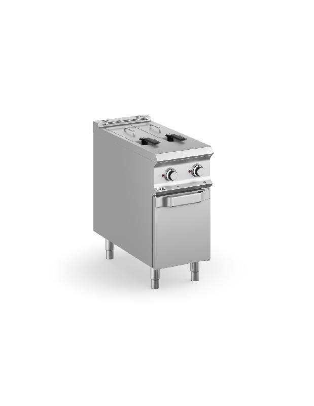 Friteuse électrique - 2x8 Litres sur placard - Acier inoxydable - DOMINA PRO 900 MBM_0