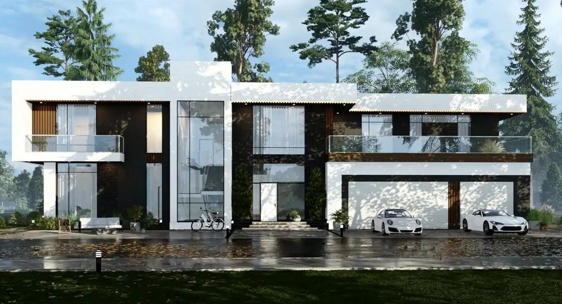 Grande maison modulaire préfabriquée en acier - 406 m² - ISK 406_0