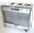 Location armoire chauffante Caterlux réf. ETC3 - dessus bain-marie 3 bacs avec table inox amovible_0