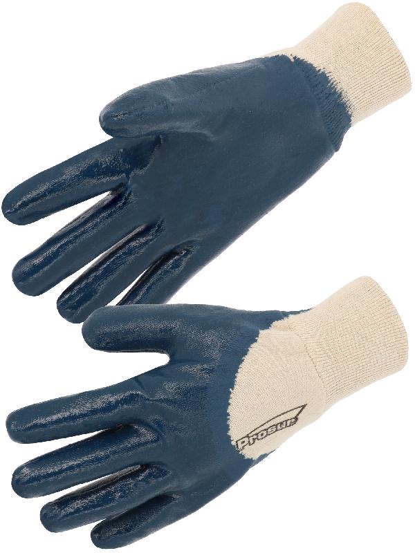 Lot 10 paires de gants nitrile enduction lourde écru/bleu t9 - SINGER - nbr132609 - 648137_0