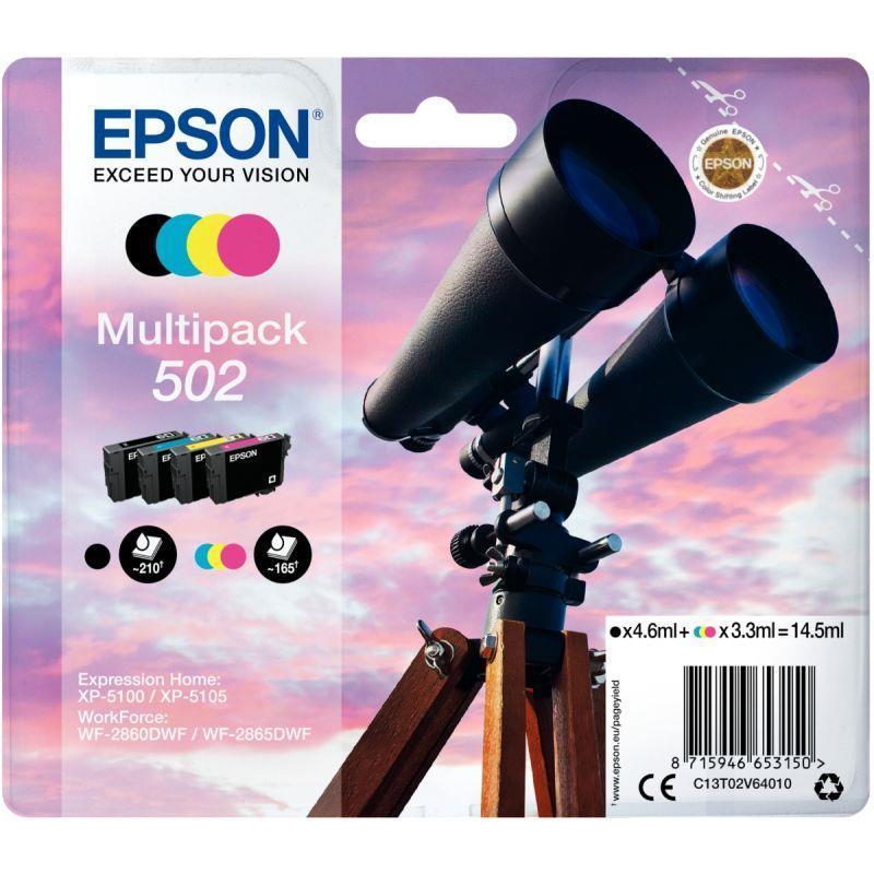 Lot de 4 cartouches jet d'encre Epson T02V640 - Noir, Cyan, Magenta, Jaune_0