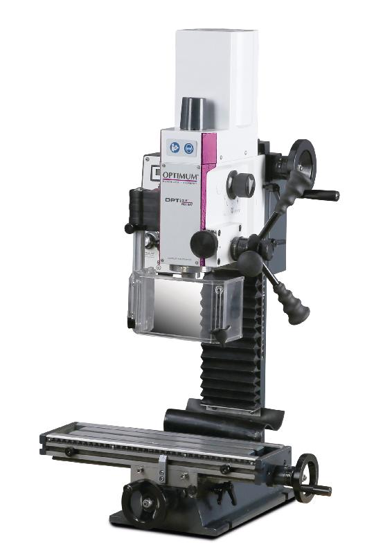 Perceuse-fraiseuse X 240 Y 135 mm Z 150 mm CM2/M10 0,55 kW 230V vitesses variables Optimill MH15V_0