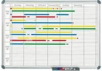 Planning hebdomadaire magnétique Nobo - effaçable à sec, 60x90 cm - Réf : 363049_0