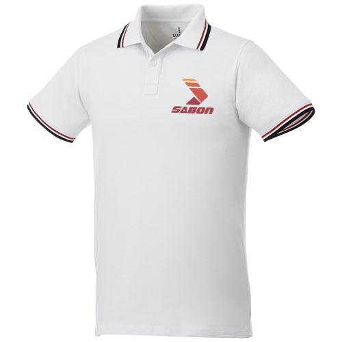 Polo tipping manches courtes homme Fairfield 38102012 - 100% coton - maille piquée 180 g/m²_0