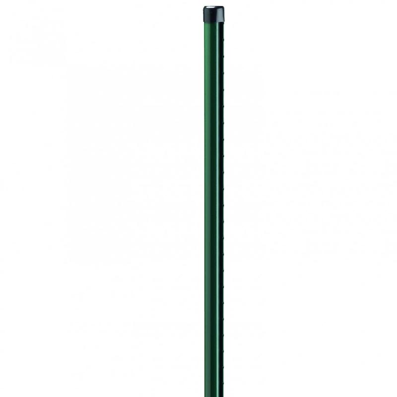 Poteau acier galvanisé rond univers vert - H.225 x L.4.8 x P.4.8 cm - Diamètre 48mm - Feuillard galvanisé plastifié haute adhérence polyester_0