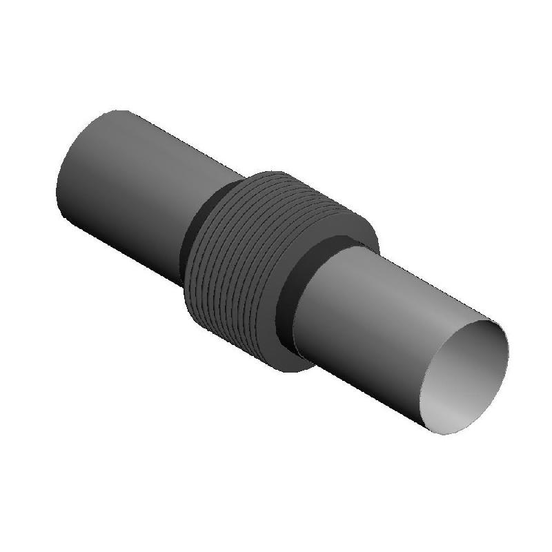 Soufflet de raccordement SR100 - PVC souple - Noir ou blanc - Diamètre 100 mm - Longueur étirée 550 mm_0