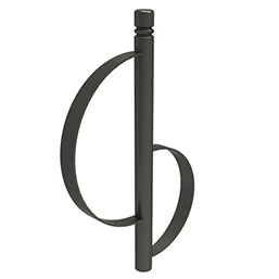 Support cycles - Tube acier Ø 76 mm - 4 pommeaux au choix - Finition peinture sur galva - ELLIPSES_0
