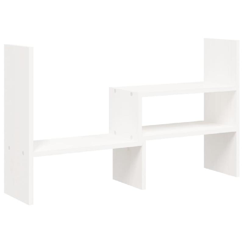 SUPPORT POUR MONITEUR (39-72) X 17 X 43 CM BOIS DE PIN SOLIDE BLANC 02_0004416_0