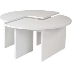 Table basse en aggloméré Moira blanc Hanah Home - blanc 8684283112173_0