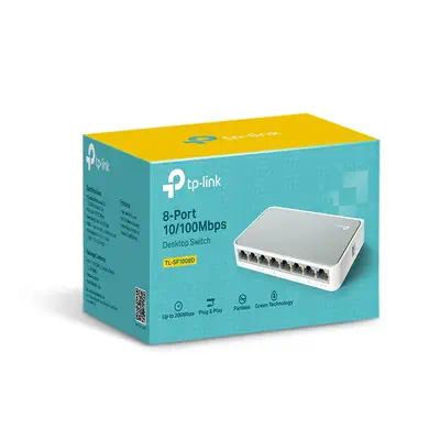 TP-Link TL-SF1008D Non-géré Fast Ethernet (10/100) Blanc_0