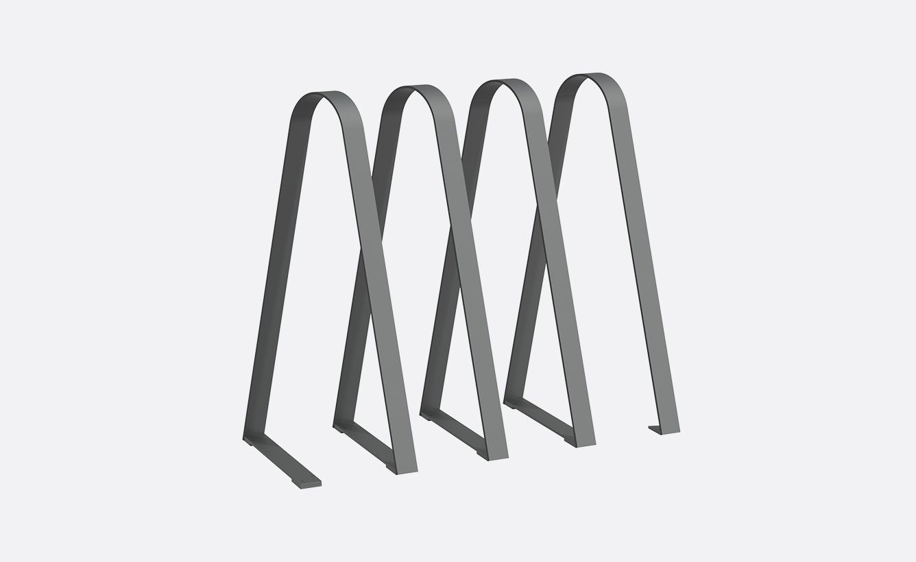 Triângulo parking à vélos - Larusdesign - acier - 1 à 4 modules disponibles_0
