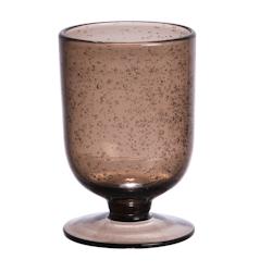 Verre à pied Gordes Bullé 25 cl brun x6 -  Noir  Verre Table Passion - noir verre 3106233020567_0