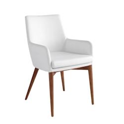 AC ANGEL CERDA Angel Cerdá Chaise en similicuir blanc 4006C 57 x 64 x 88 - blanc fourrure 8435631001065_0