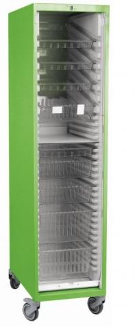 Armoire mobile Optiméa 20 - façade 400 - stockage pour salle de soins et plateau technique_0
