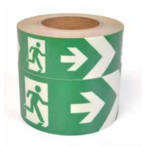 Balisage photoluminescent à symbole directionnel Issue de secours_0