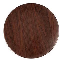 Bolero plateau de table 80cm rond brun foncé - GL974_0