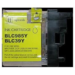 Cartouche d'encre compatible Brother DCP-J125/J315W/J515W/MFC-J265W/J415W (LC985Y) - Jaune 13ml - Référence 08985Y_0