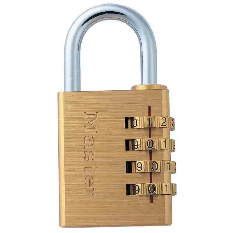 Cadenas à combinaison 40 mm - Masterlock - Anse acier et combinaison 4 chiffres_0