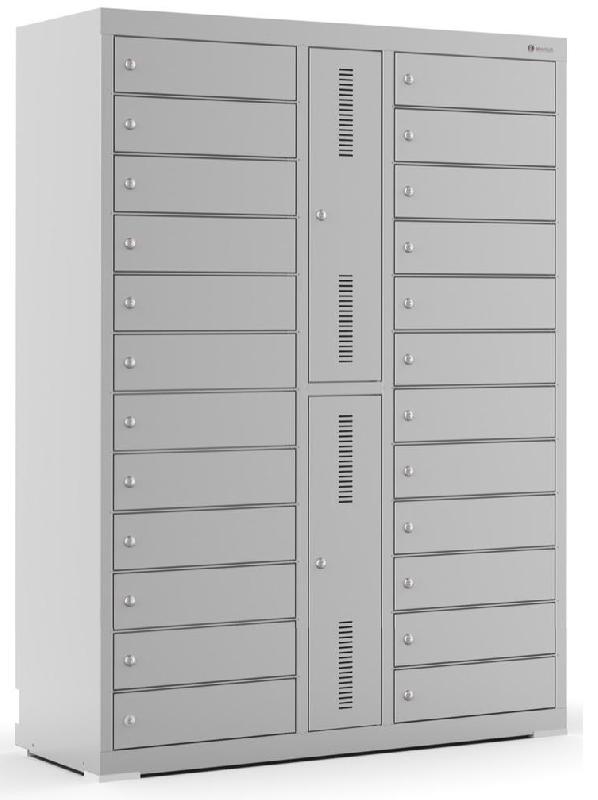 Casiers de rechargement BR24KL pour 24 appareils - serrure à clé_0
