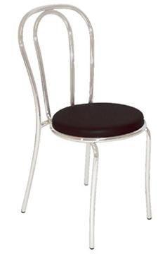 CHAISE BISTROT EXPRESSO CHROME NOIRE