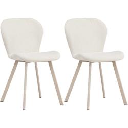 Chaise en tissus pieds en acier Lilja Venture Home - beige 3700866378219_0