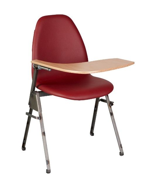 Chaises empilables Spoinq - placage de bois et acier avec table intégrée_0