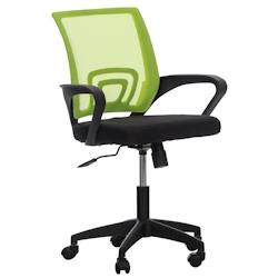 CLP Fauteuil de bureau Auburn en maille avec hauteur réglable et pivotant Vert - vert polyester 317874_0