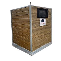 Colonne aérienne d'apport volontaire 4m3 kinshofer bois sylvio - noir 0727156534561_0