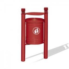 Corbeille publique Saintonge basculante 40 litres - robuste et esthétique garantie 2 ans_0