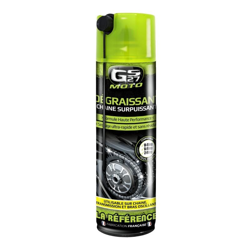 GS 27 NETTOYANT DÉGRAISSANT SURPUISSANT CHAINE FREINS ET DISQUES MOTO 500ML_0